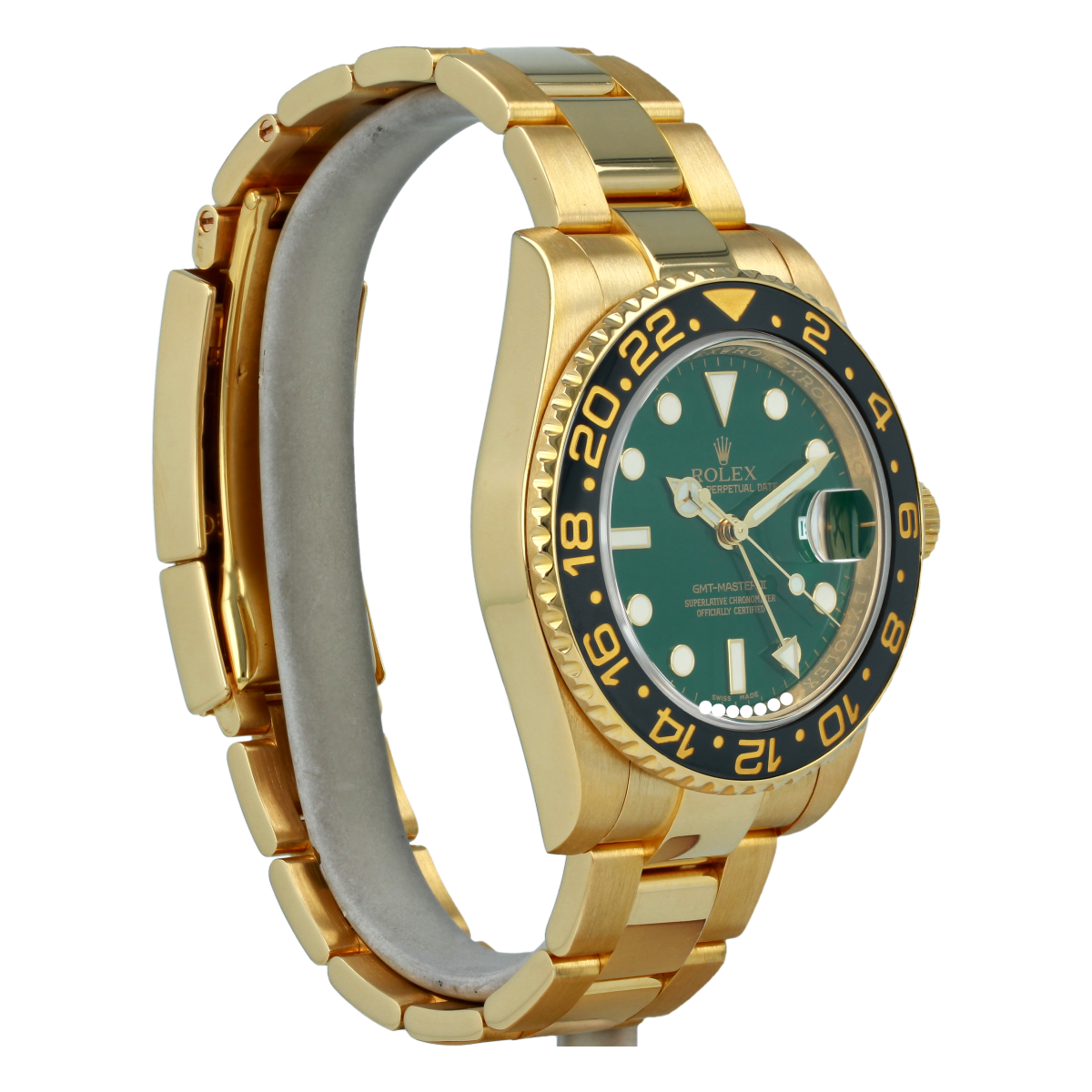 Rolex GMT II Yellow Gold 116718LN Men's Luxury Watch