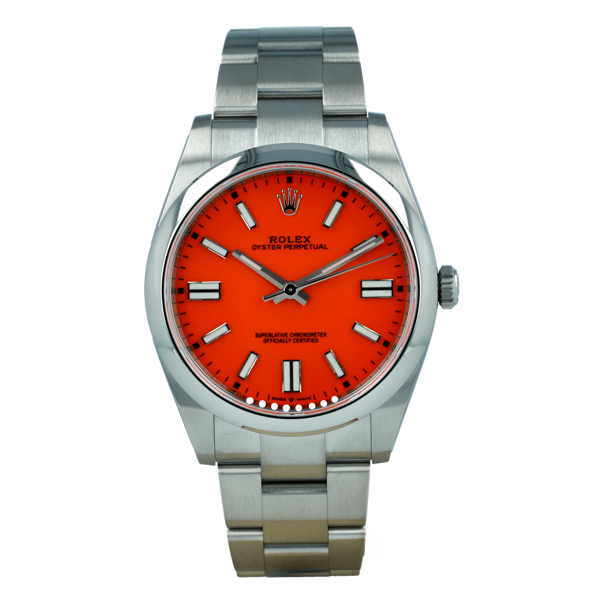 Rolex Oyster Perpetual Red Dial 124300 Men's Luxury Watch